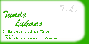 tunde lukacs business card